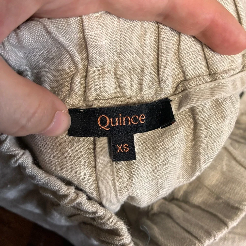 Quince Womens 100% European Linen Pants Size XS Flax Pull On